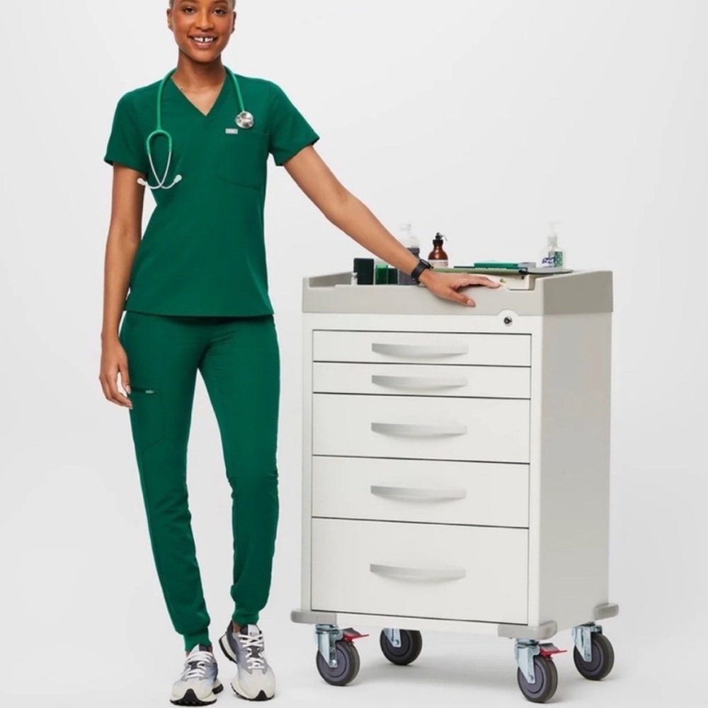 Figs Hunter Green Classic Scrub Top